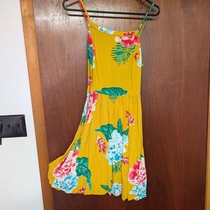 Old Navy Yellow Floral Mini Dress